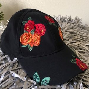 Free Press Twill Floral Embroidered Cap